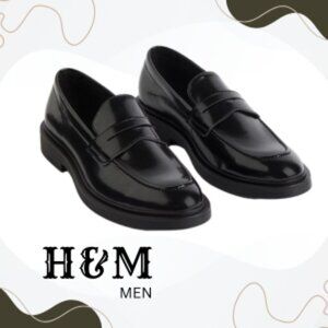 H&M Classic Black Loafers – Men's Size 9 – Like New!